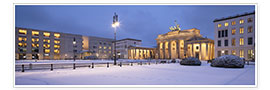 Poster Porta di Brandeburgo in inverno