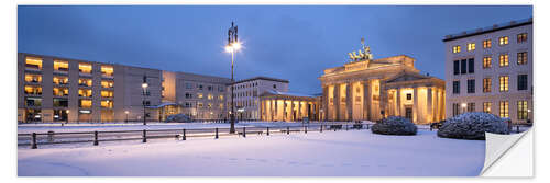 Wandsticker Brandenburger Tor im Winter