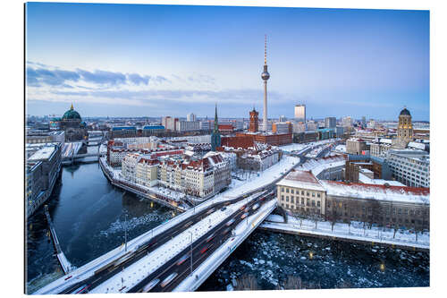 Gallery Print Berlin Stadtansicht im Winter