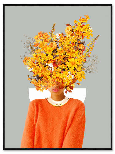 Aluminium print I Saw You Flower in the Reflection of My Soul