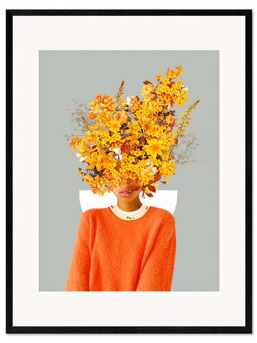 Ingelijste kunstdruk I Saw You Flower in the reflection of my Soul