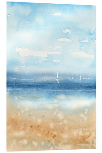 Acrylic print Quiet Morning on the Beach