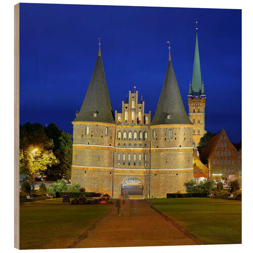 Quadro de madeira Holsten Gate em Lübeck