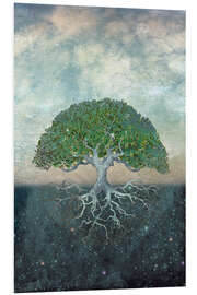 Foam board print Gaia Tree of Life