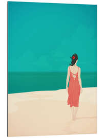 Magnettafel Ein luftiger Tag am Strand