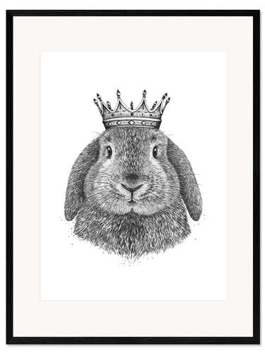 Framed art print King Rabbit