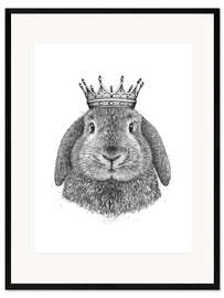 Framed art print King Rabbit