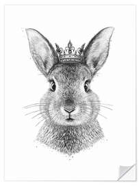 Naklejka na ścianę Queen Rabbit