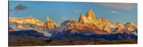 Cuadro de aluminio Amanecer en Fitz Roy en Patagonia