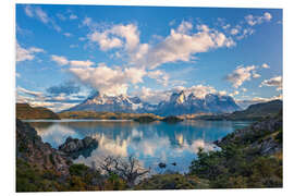 Foam board print Torres del Paine National Park, Chile