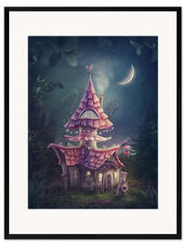 Framed art print Magical mushroom house