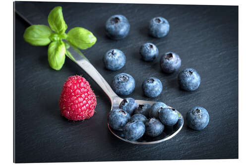 Tableau en plexi-alu Still life with blueberries