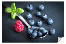 Wall sticker Still life with blueberries