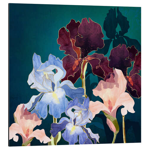 Alubild Iris abstrakt