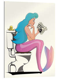 Gallery print Mermaid on the Toilet