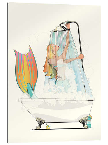 Galleritryk Mermaid in the Shower