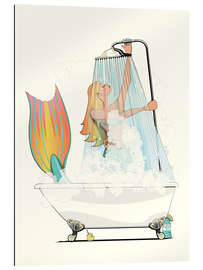 Gallery print Mermaid in the Shower