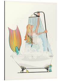 Magnettafel Meerjungfrau in der Dusche