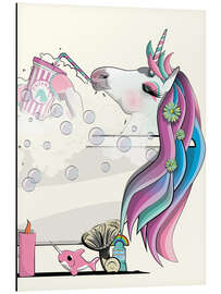 Magnettafel Einhorn im Bad