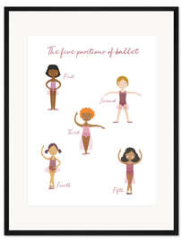 Gerahmter Kunstdruck Ballerinas