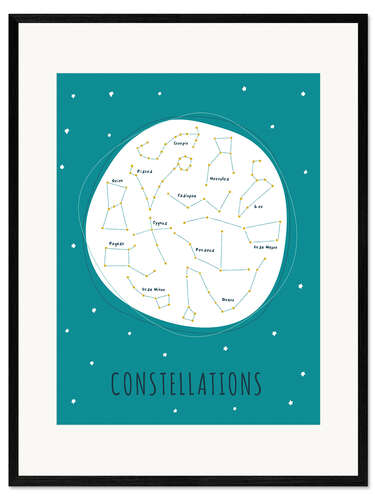 Gerahmter Kunstdruck Constellations I