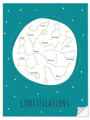 Sticker mural Constellations I