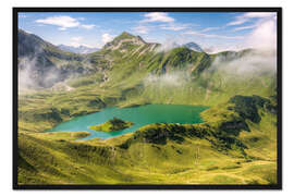 Gerahmter Kunstdruck Schrecksee im Allgäu