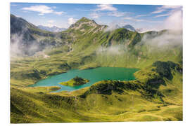 Foam board print Schrecksee in the Allgäu