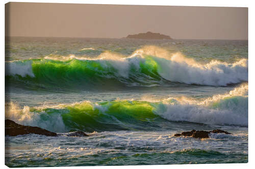 Quadro em tela Clima noturno à beira-mar