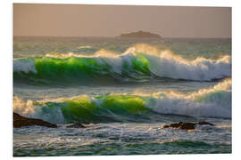 Foam board print Evening mood by the sea