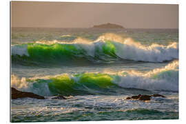 Quadro em plexi-alumínio Clima noturno à beira-mar