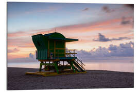 Aluminium print Sunrise on Miami Beach II