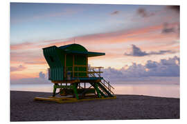 Foam board print Sunrise on Miami Beach II