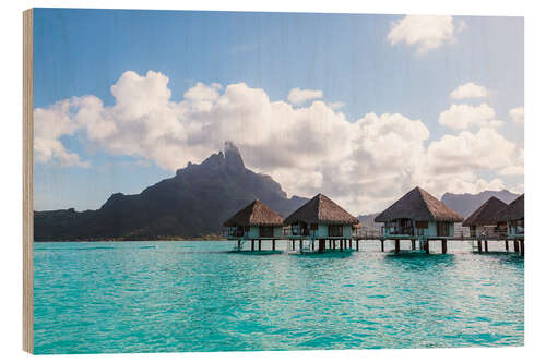 Holzbild Träumendes Bora Bora