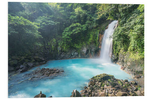 Foam board print Waterfall at Rio Celeste, Costa Rica