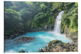 Magnettafel Wasserfall bei Rio Celeste, Costa Rica