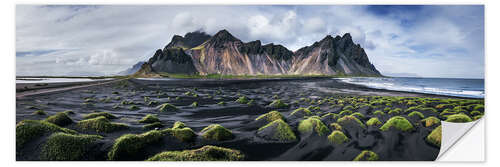 Vinilo para la pared Playa de arena negra, Islandia