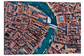 Aluminium print Looking down on Venice