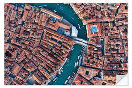 Naklejka na ścianę Looking down on Venice