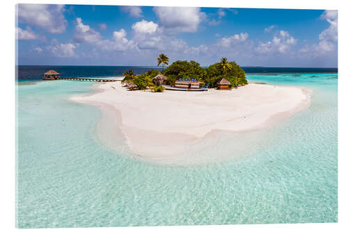 Acrylic print Small island, Maldives