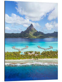 Magnettafel Flug über Bora Bora, Polynesien