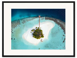 Gerahmter Kunstdruck Tropisches Paradies