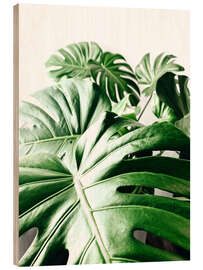 Holzbild Monstera III