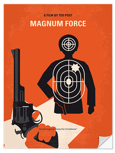 Selvklebende plakat Dirty Harry Magnum Force