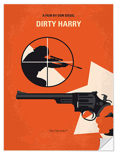 Selvklebende plakat Dirty Harry V