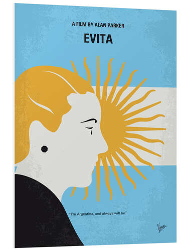 Hartschaumbild Evita