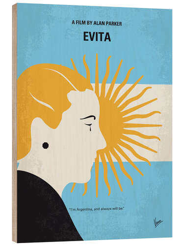 Quadro de madeira Evita