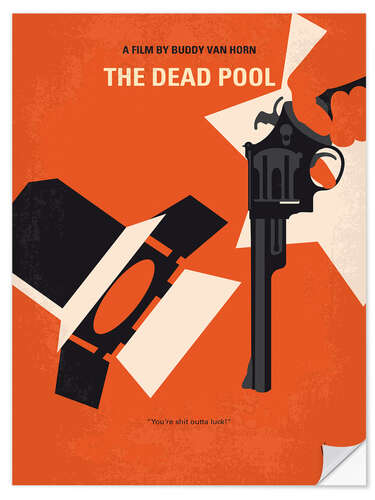 Selvklebende plakat Dirty Harry The Dead Pool