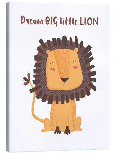 Canvastavla Dream big little lion