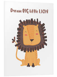 Stampa su PVC Dream big little lion